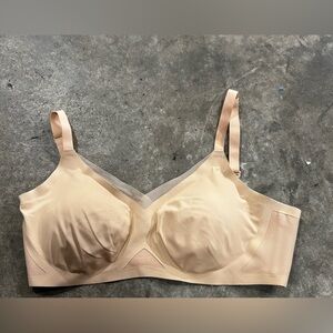 Honeylove Bra Liftwear Crossover Seamless Wire-Free Sand Tan Size large